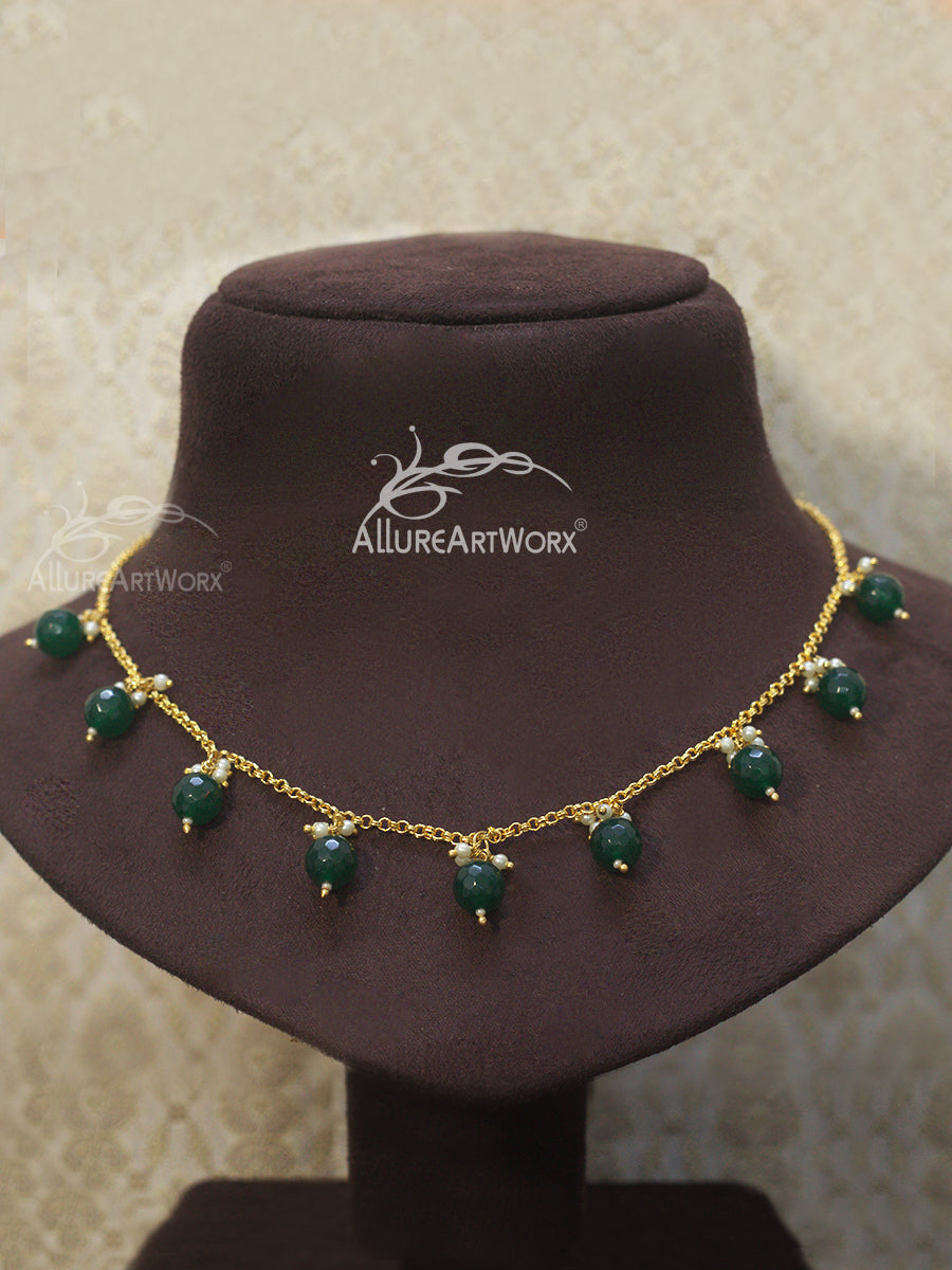 Dark Green Agate Chain